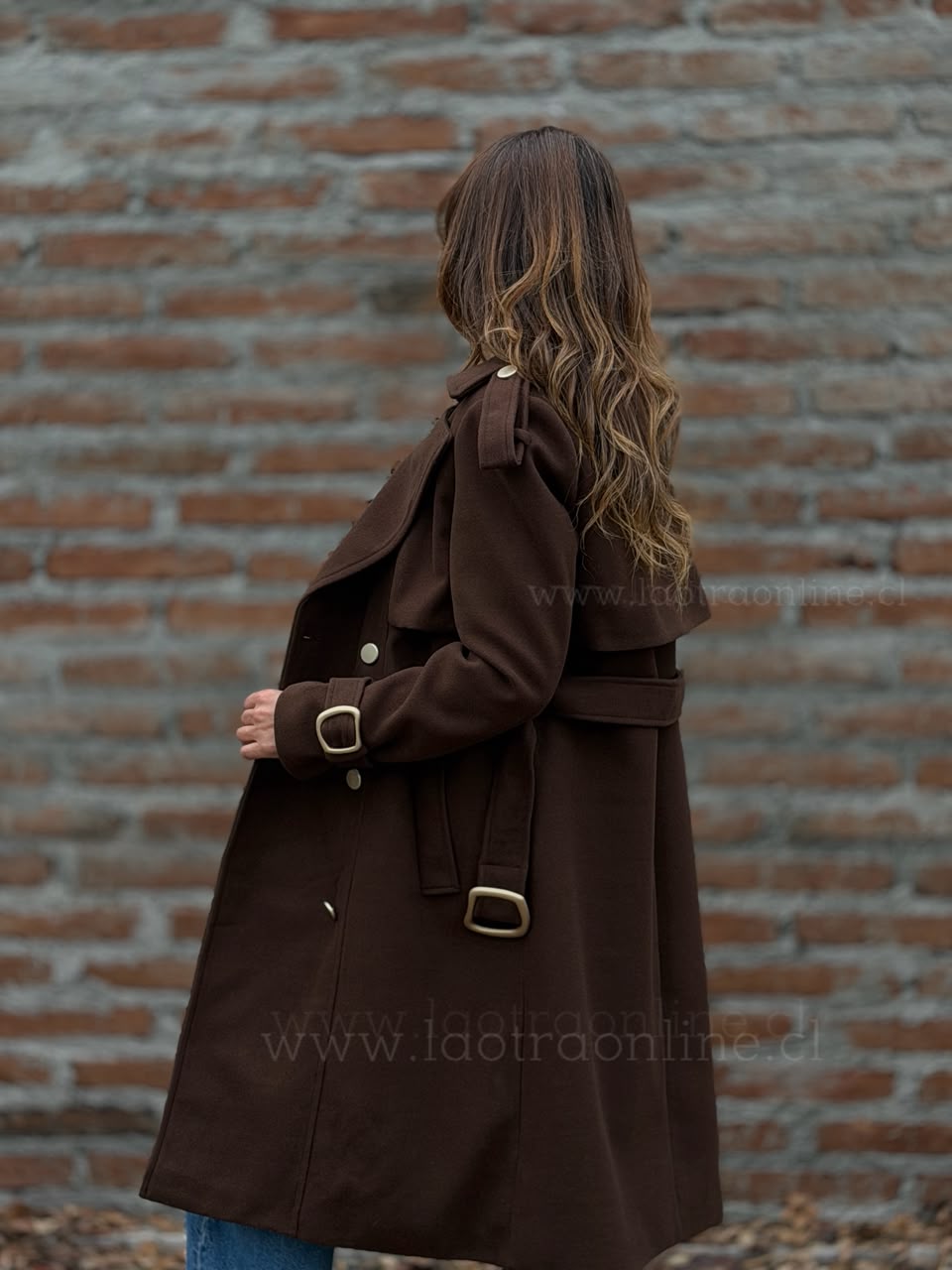 Abrigo New Reina marrón