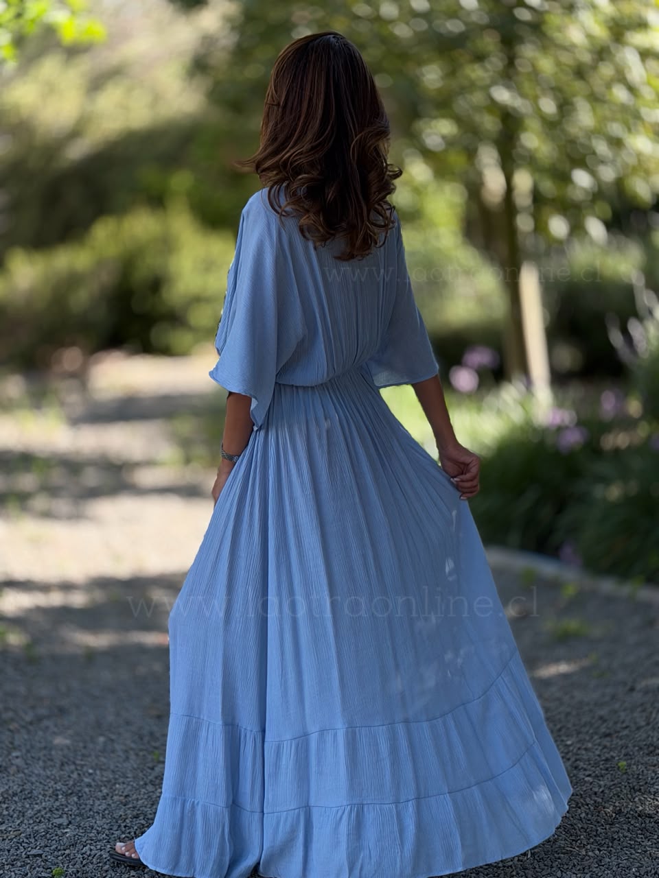 Vestido Islandia celeste