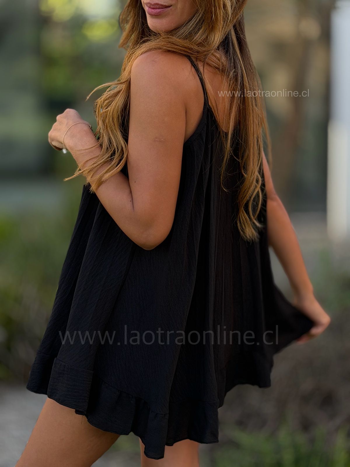 Polera/Mini vestido Trinidad negro