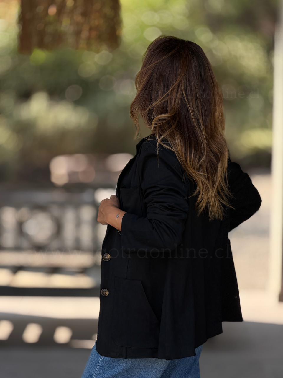 Blazer Amapola negro