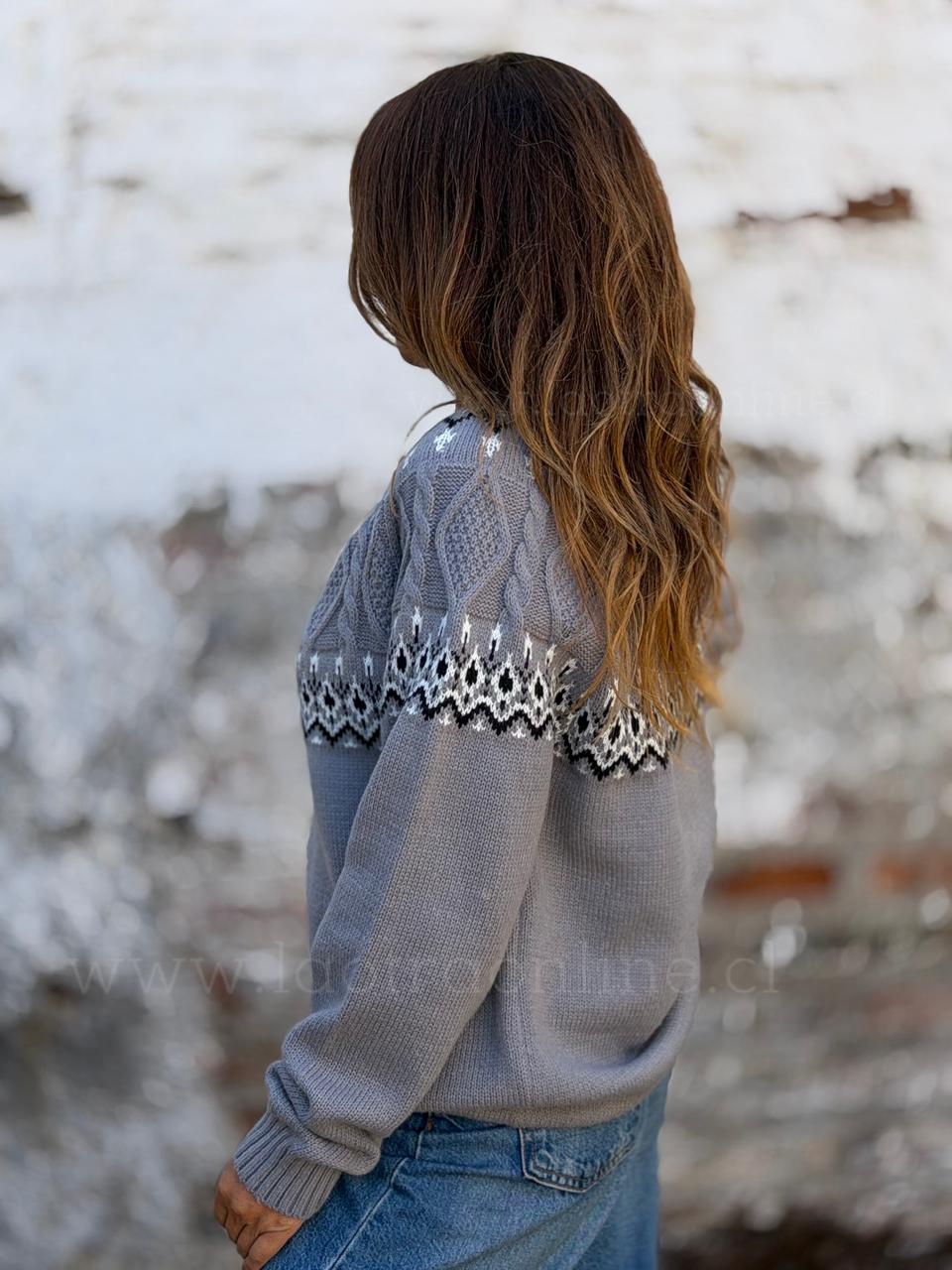 Sweater Vintage gris