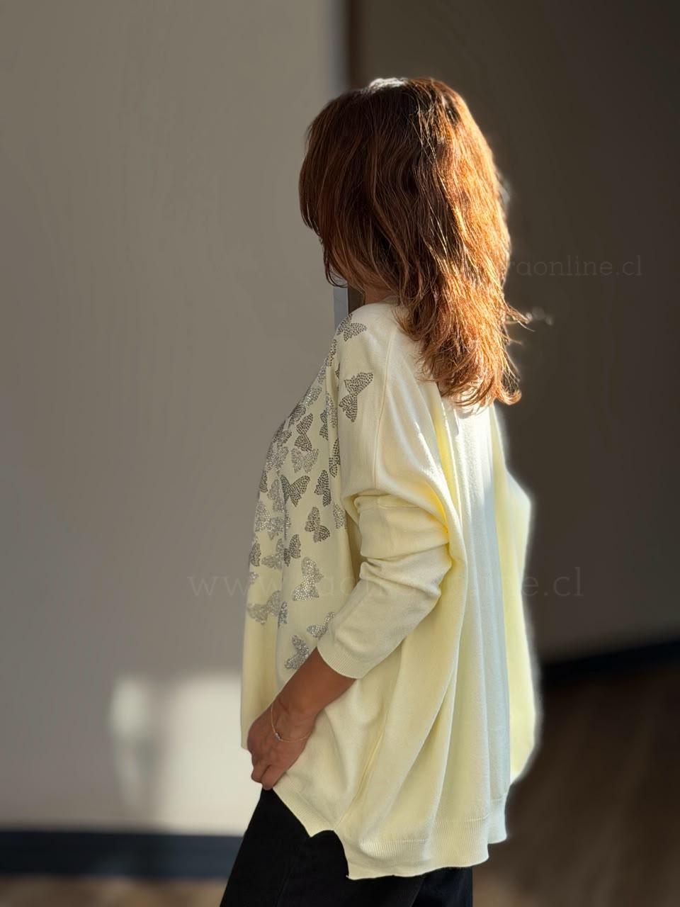 Sweater Mariposas amarillo