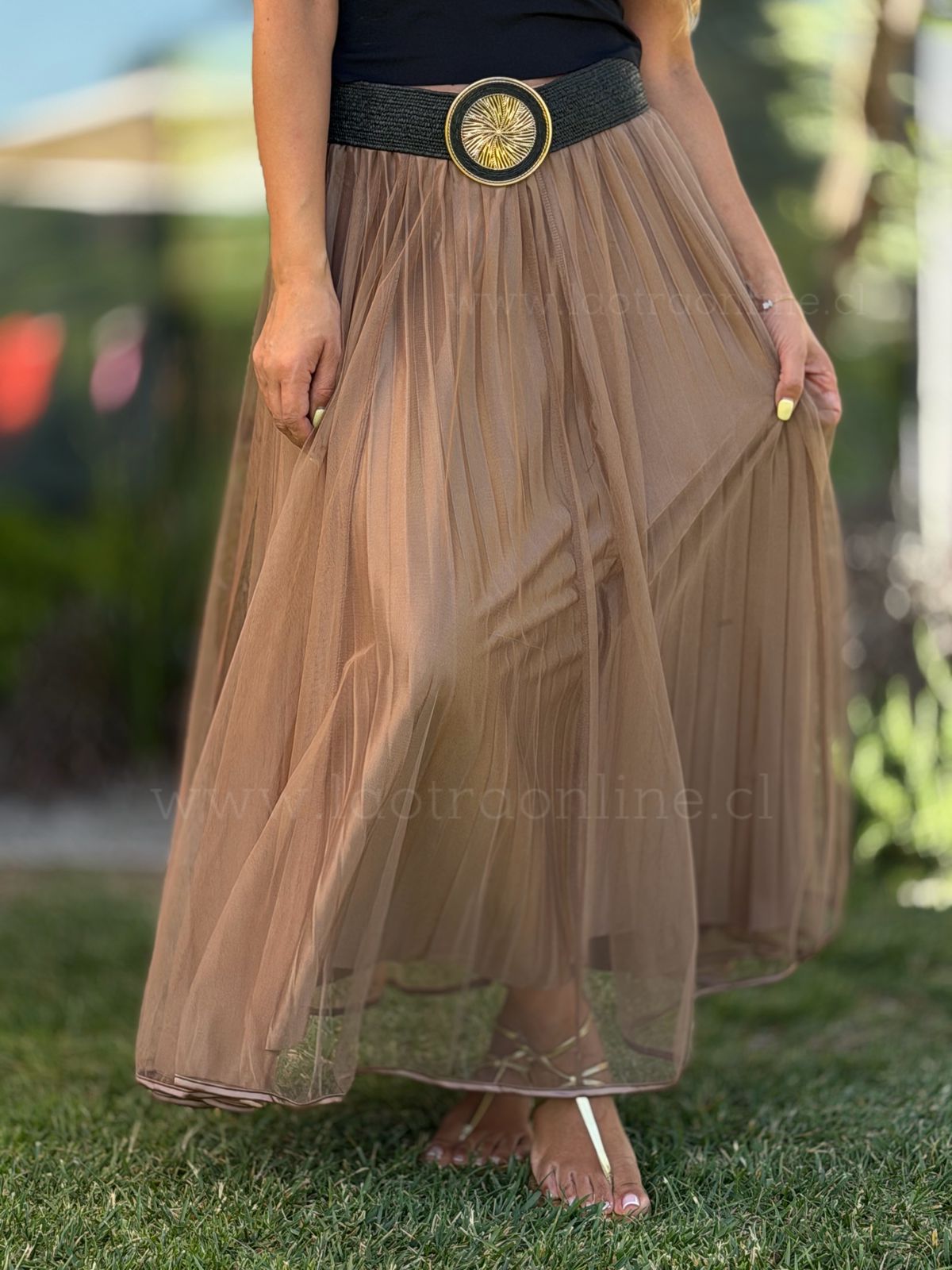 Falda New parisina choco