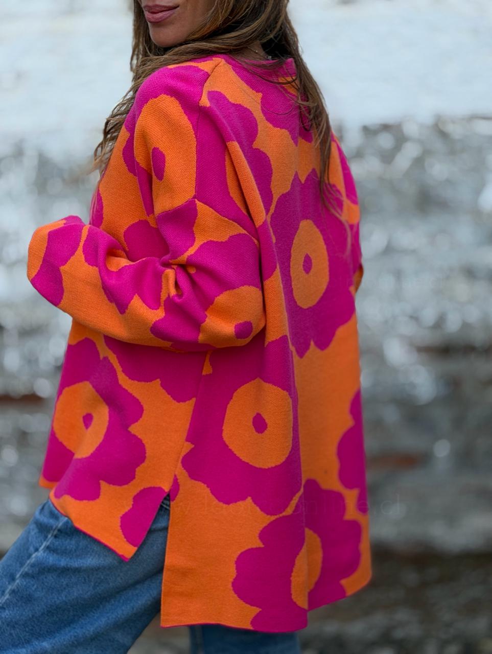 Sweater Jazmín fucsia