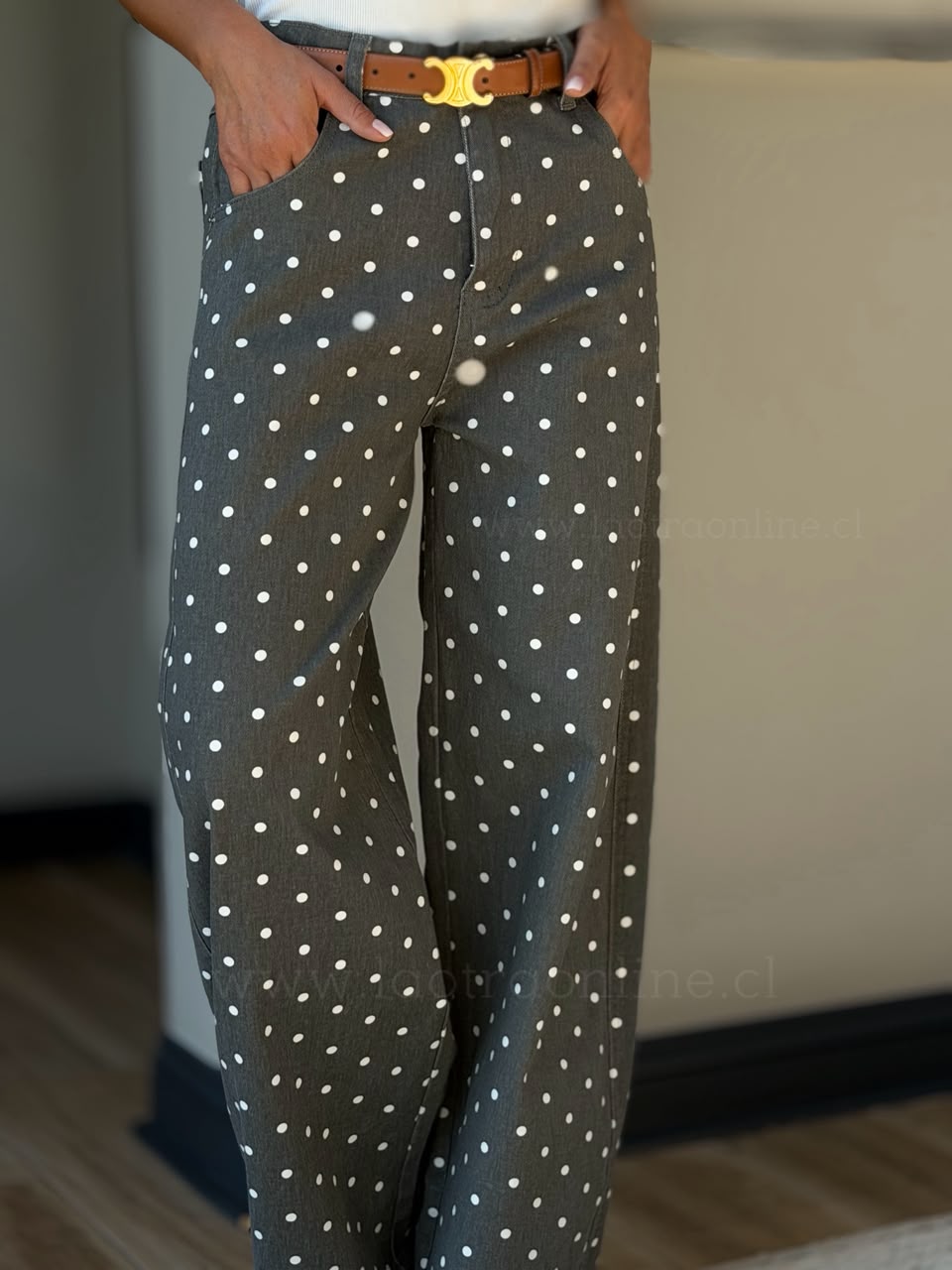 New Jeans Lunares marengo