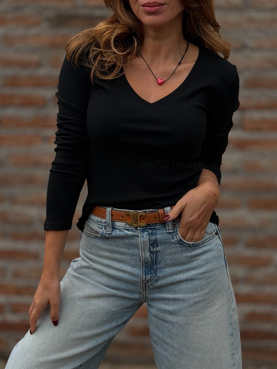 Básica Escote perfecto negro