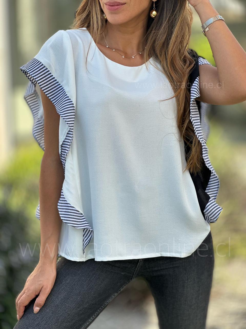 Polera Marinera blanco