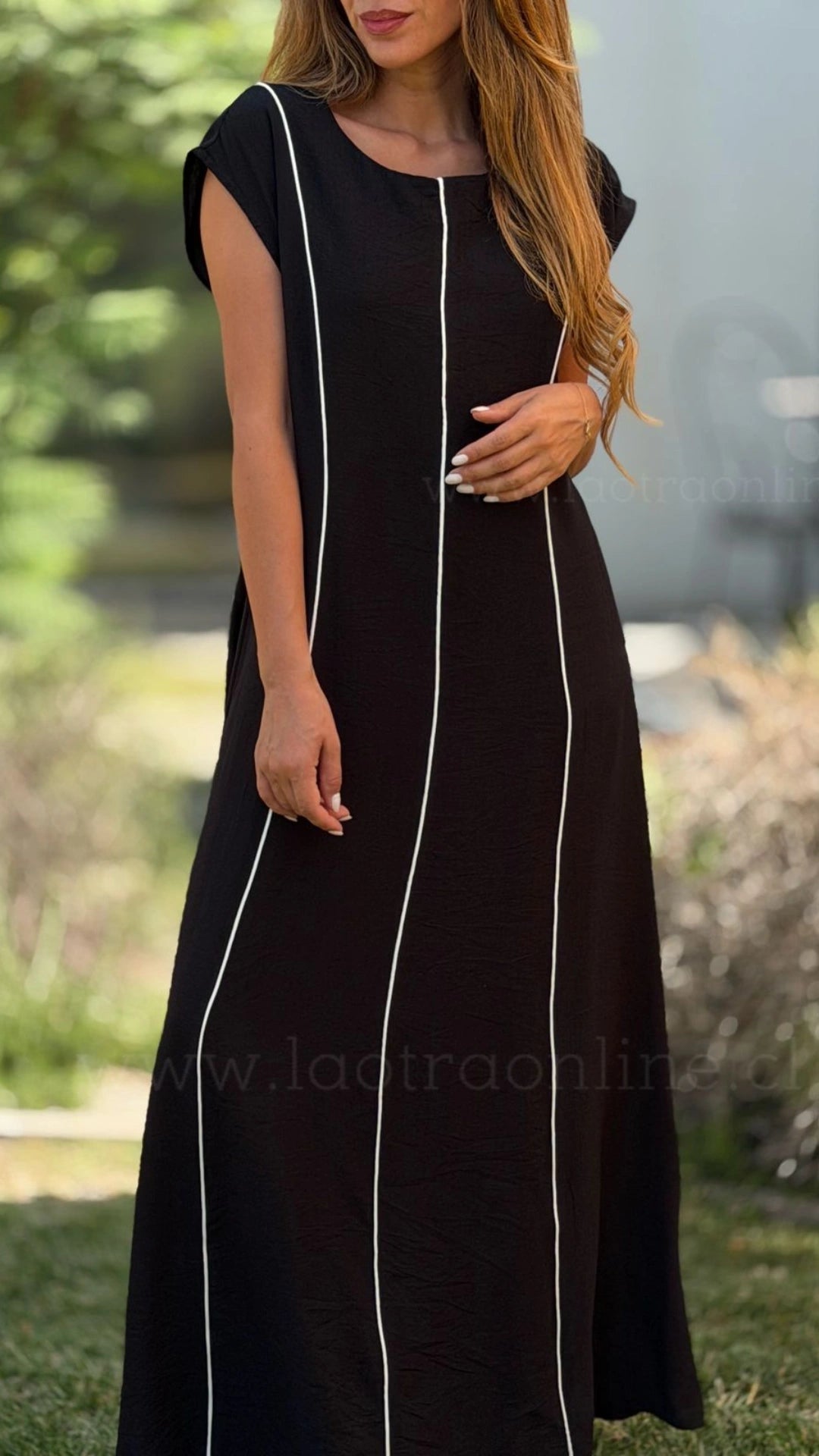 Vestido Líneas negro