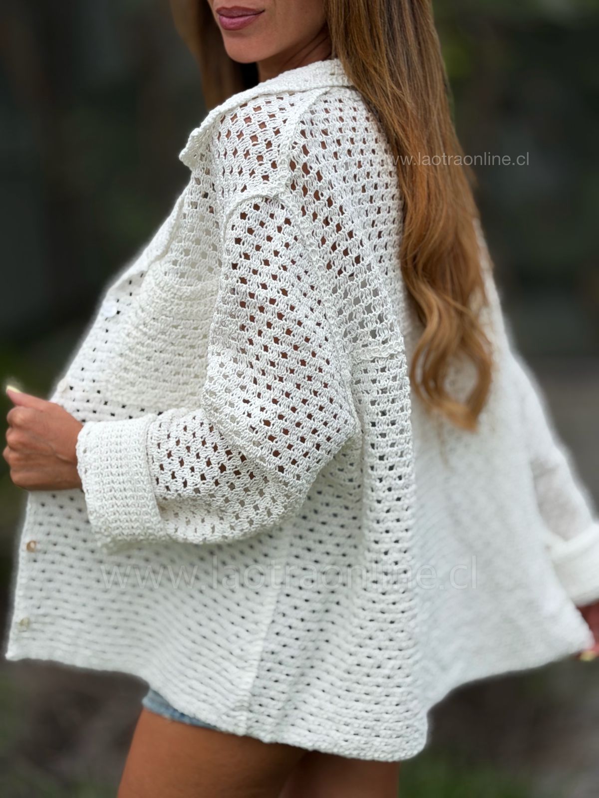 Blazer tejido Irma blanco