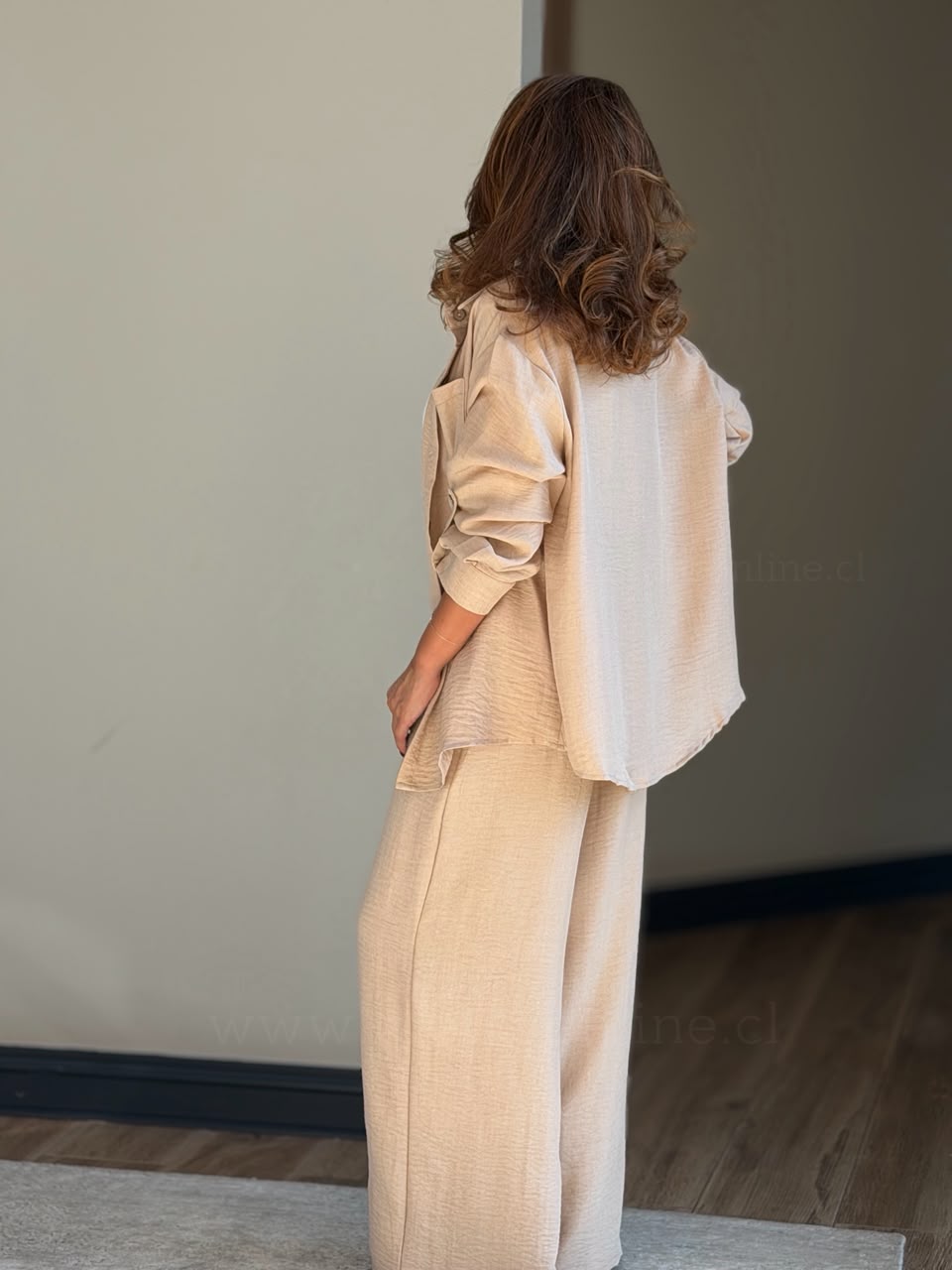 Set Pantalón+Blusa beige