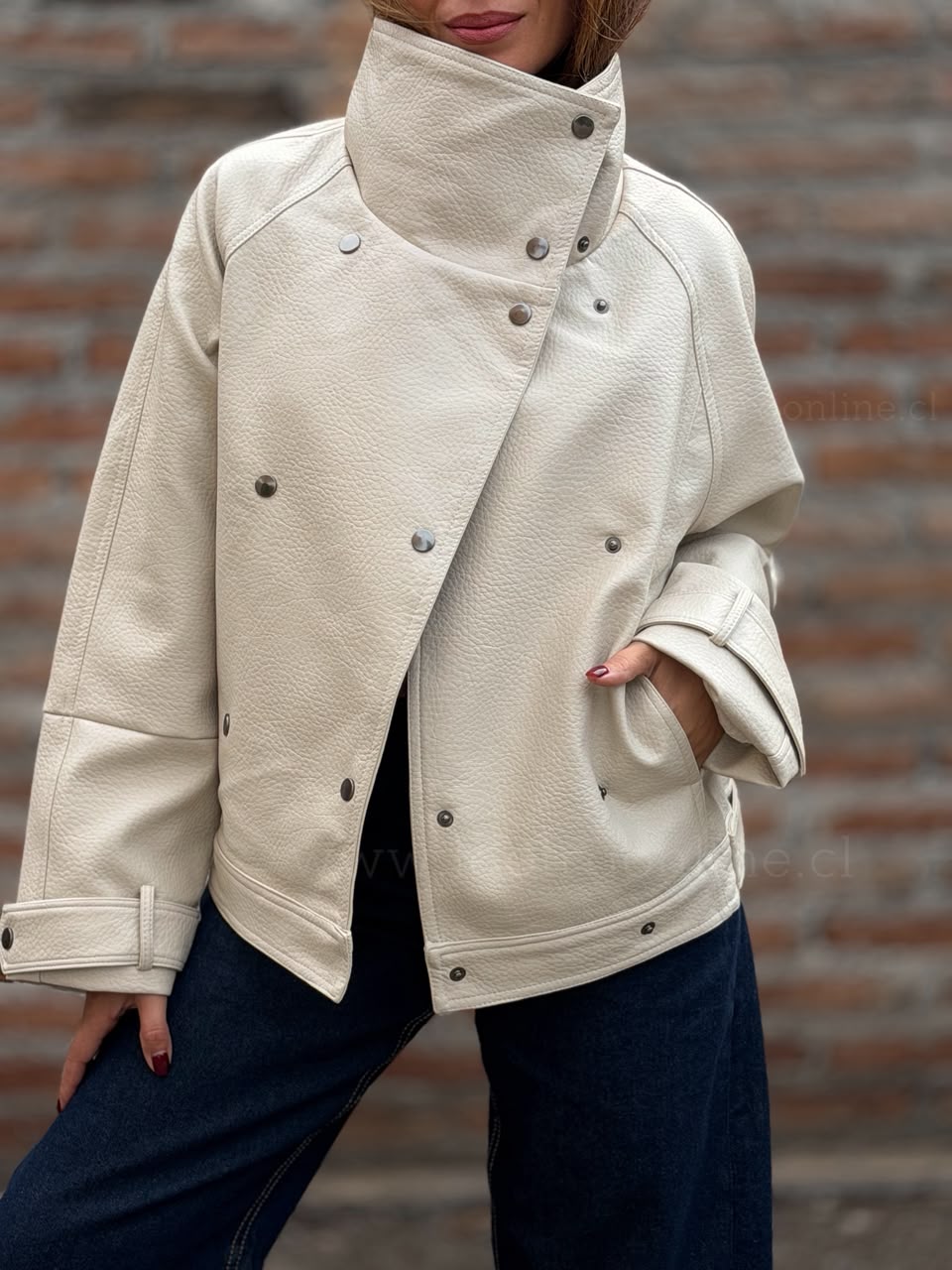 Chaqueta Cuello Magnífico beige