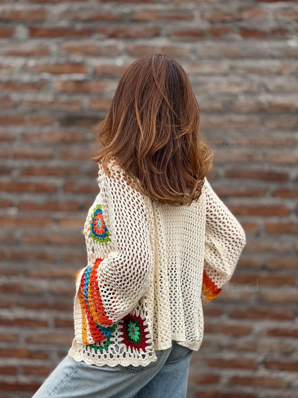 Chaleco Manga encanto beige