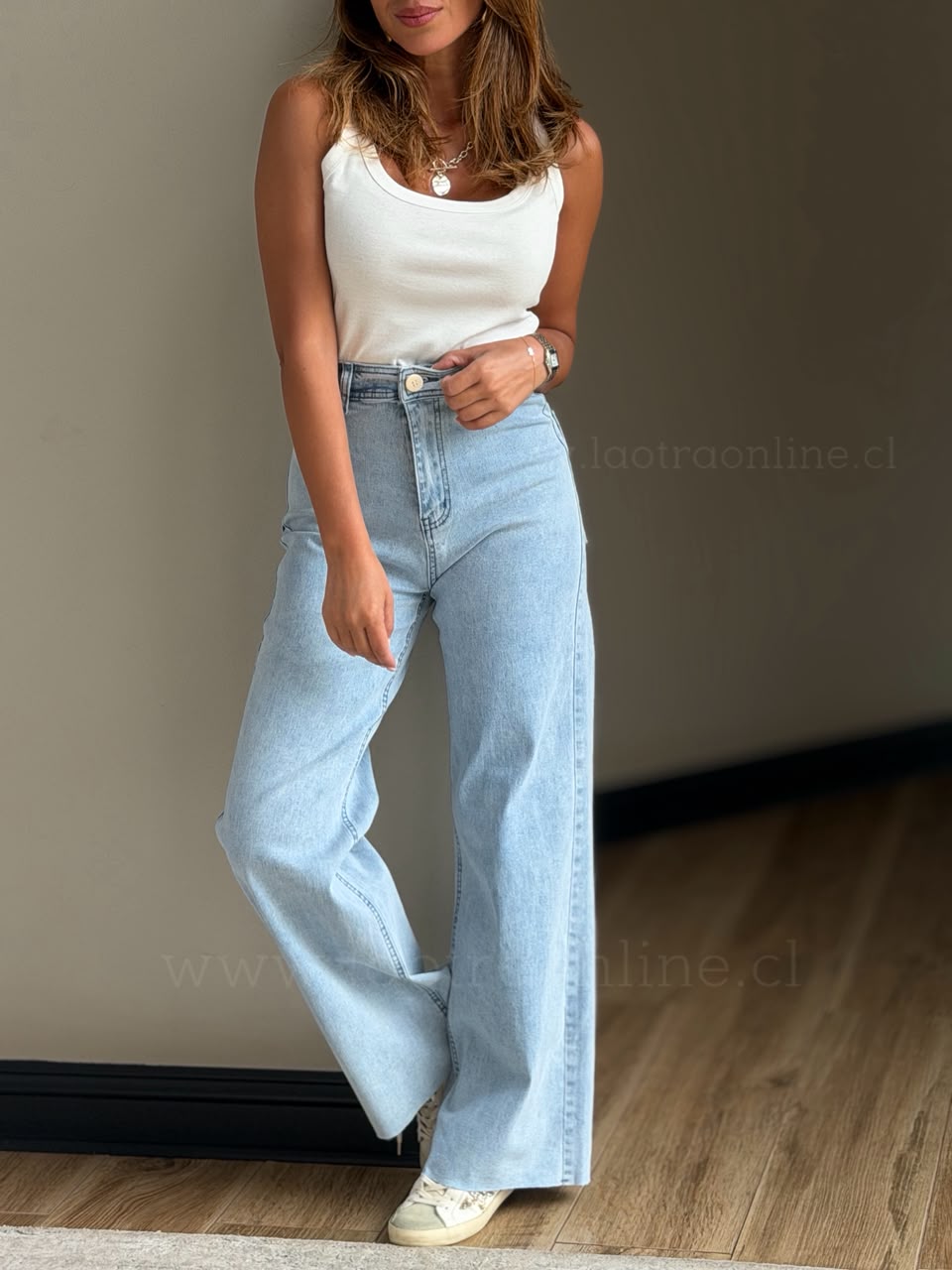 Jeans Magnolia celeste
