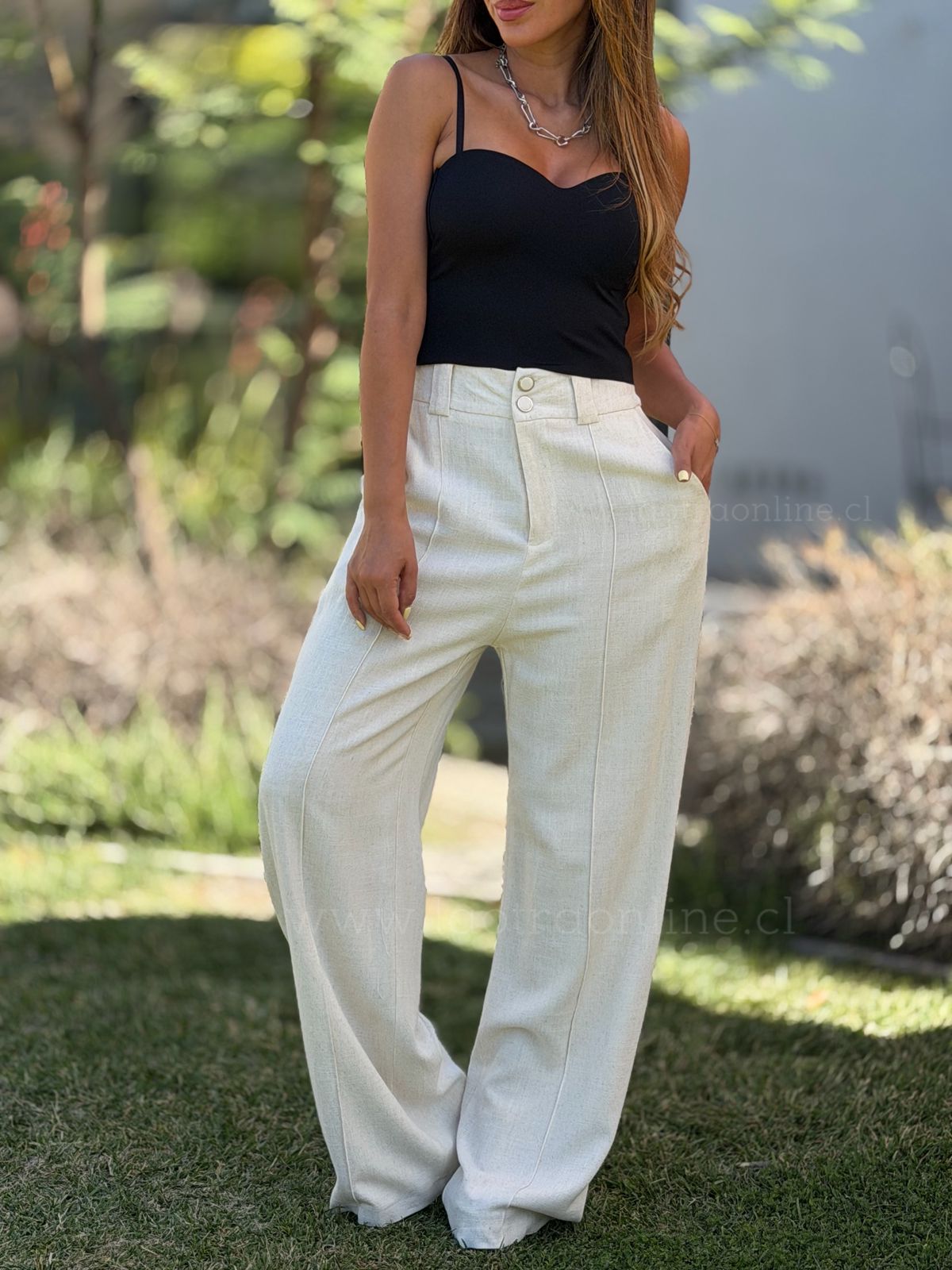 Pantalón Suecia crema