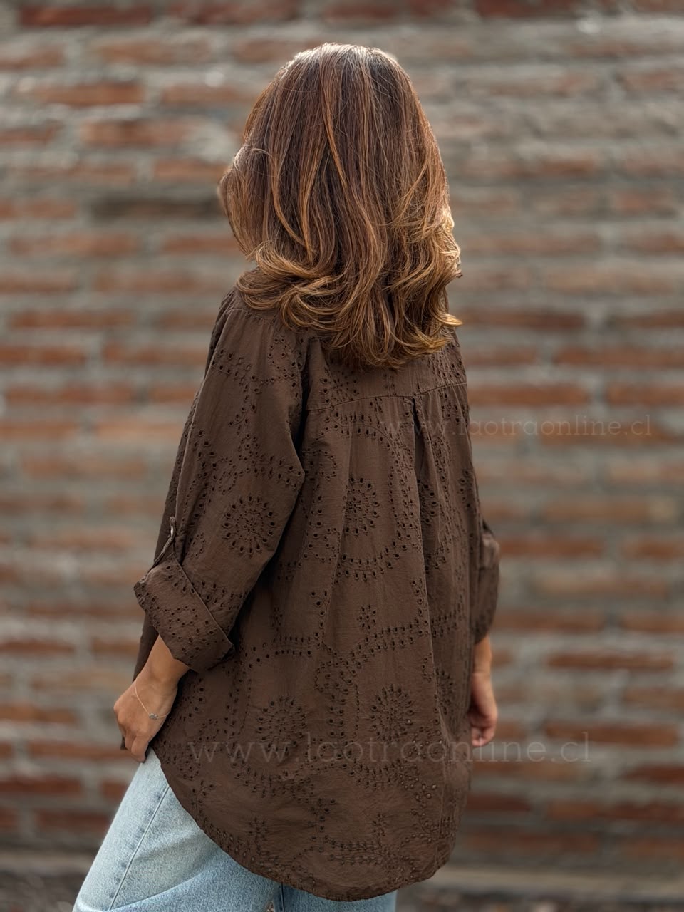 Blusa Italiana Calada marrón