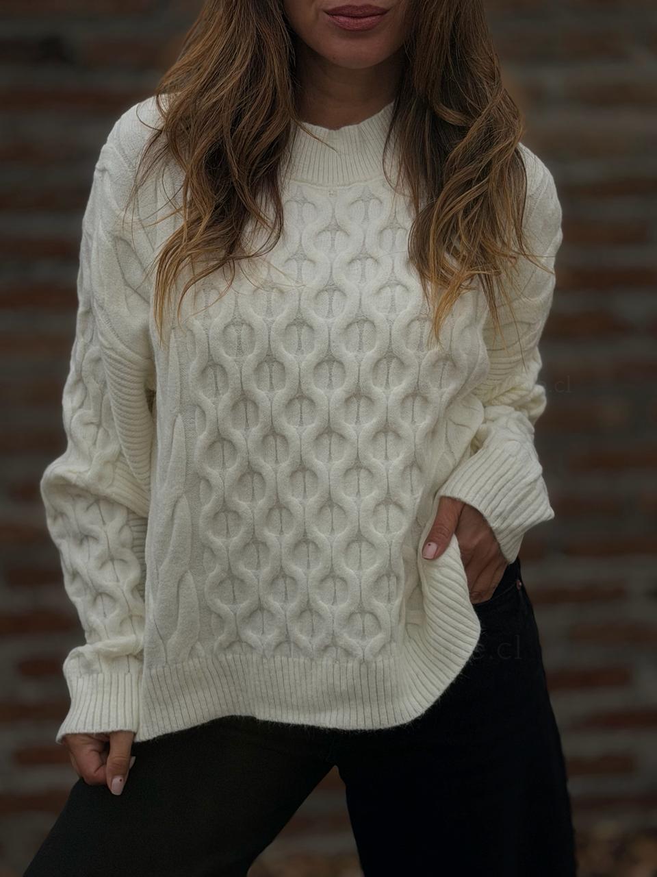 Sweater Panal crema