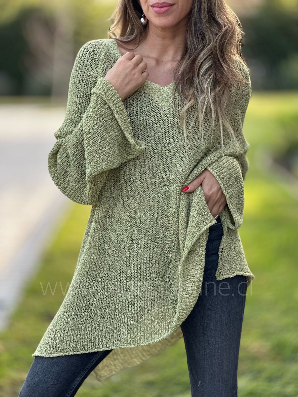 Sweater/oversize Grecia verde