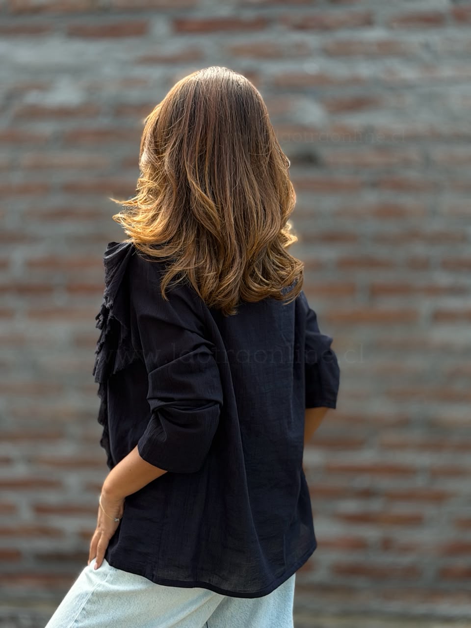 Blusa Super vuelos negro