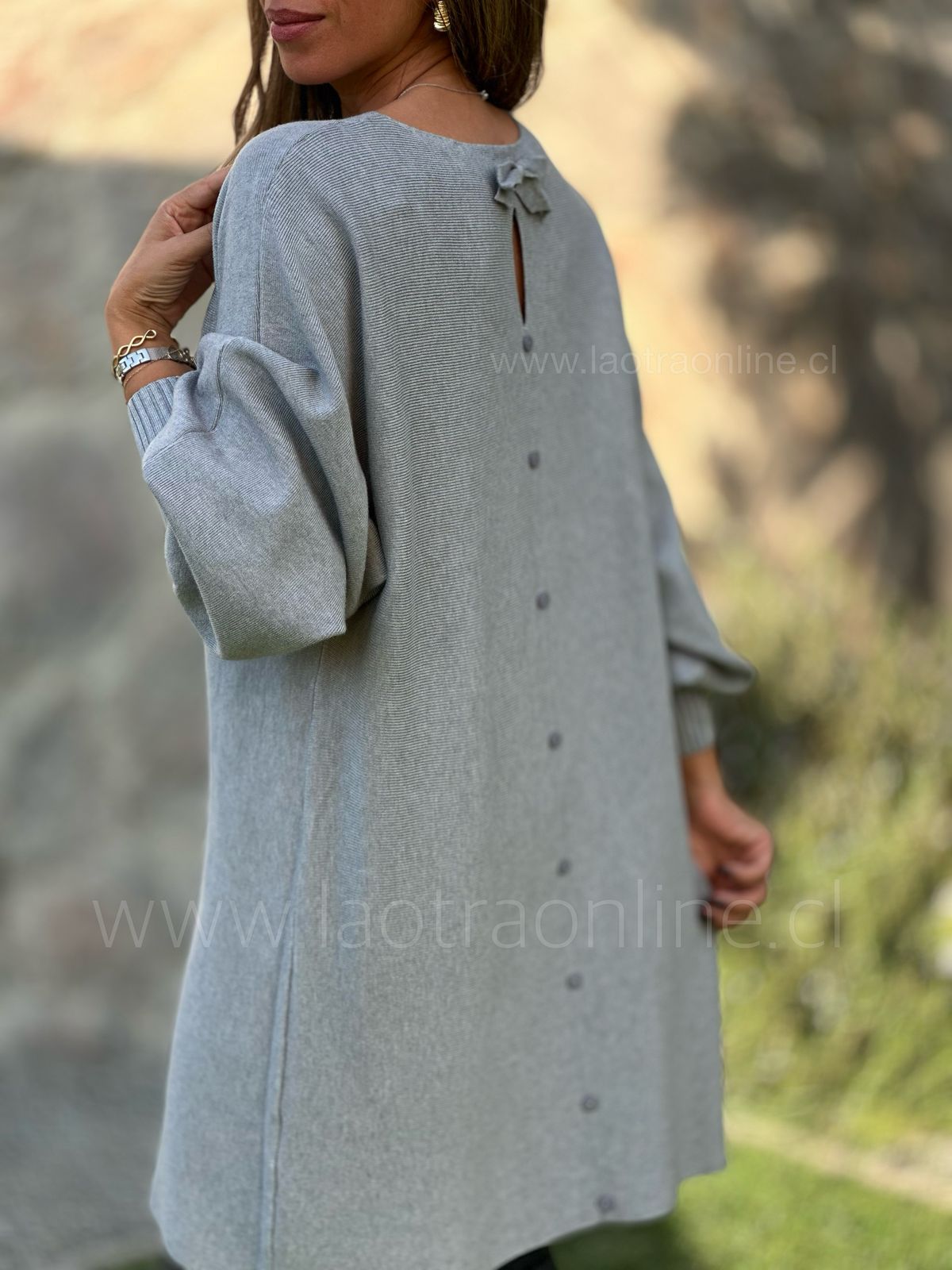 Sweater/vestido Bombay gris