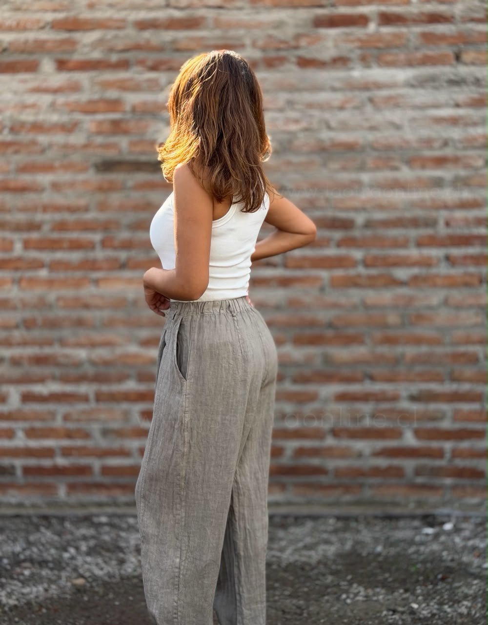 Baggy Lino Taupe