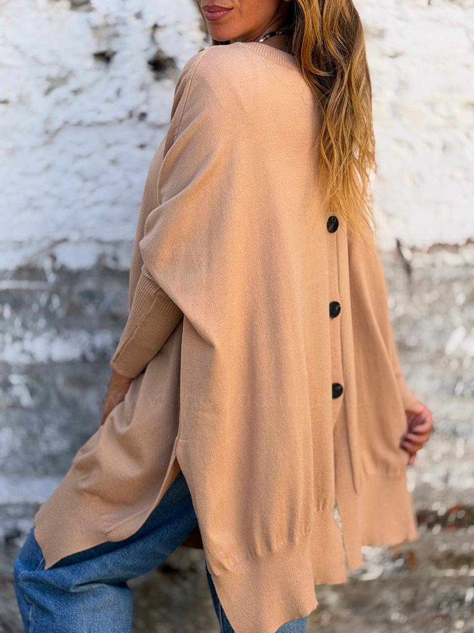 Sweater/Chaleco Reversible camel