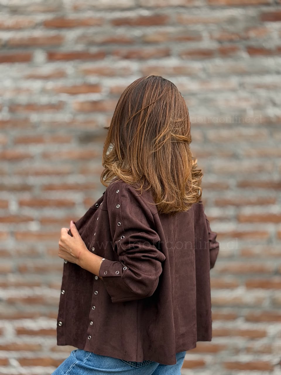 Chaqueta/sobrecamisa Suede marrón