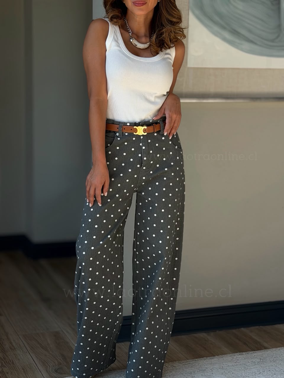 New Jeans Lunares marengo
