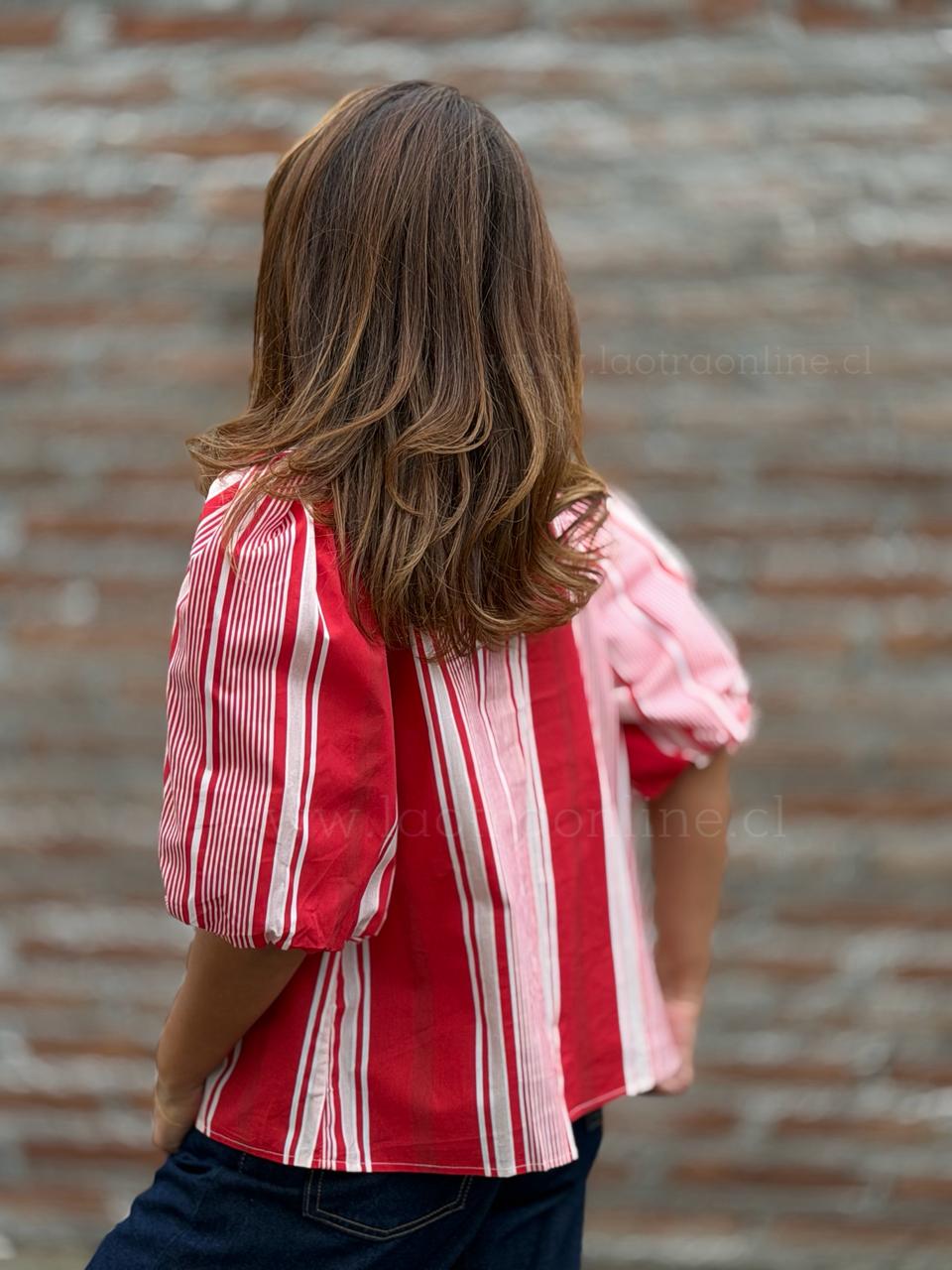 Blusa rayas rosa