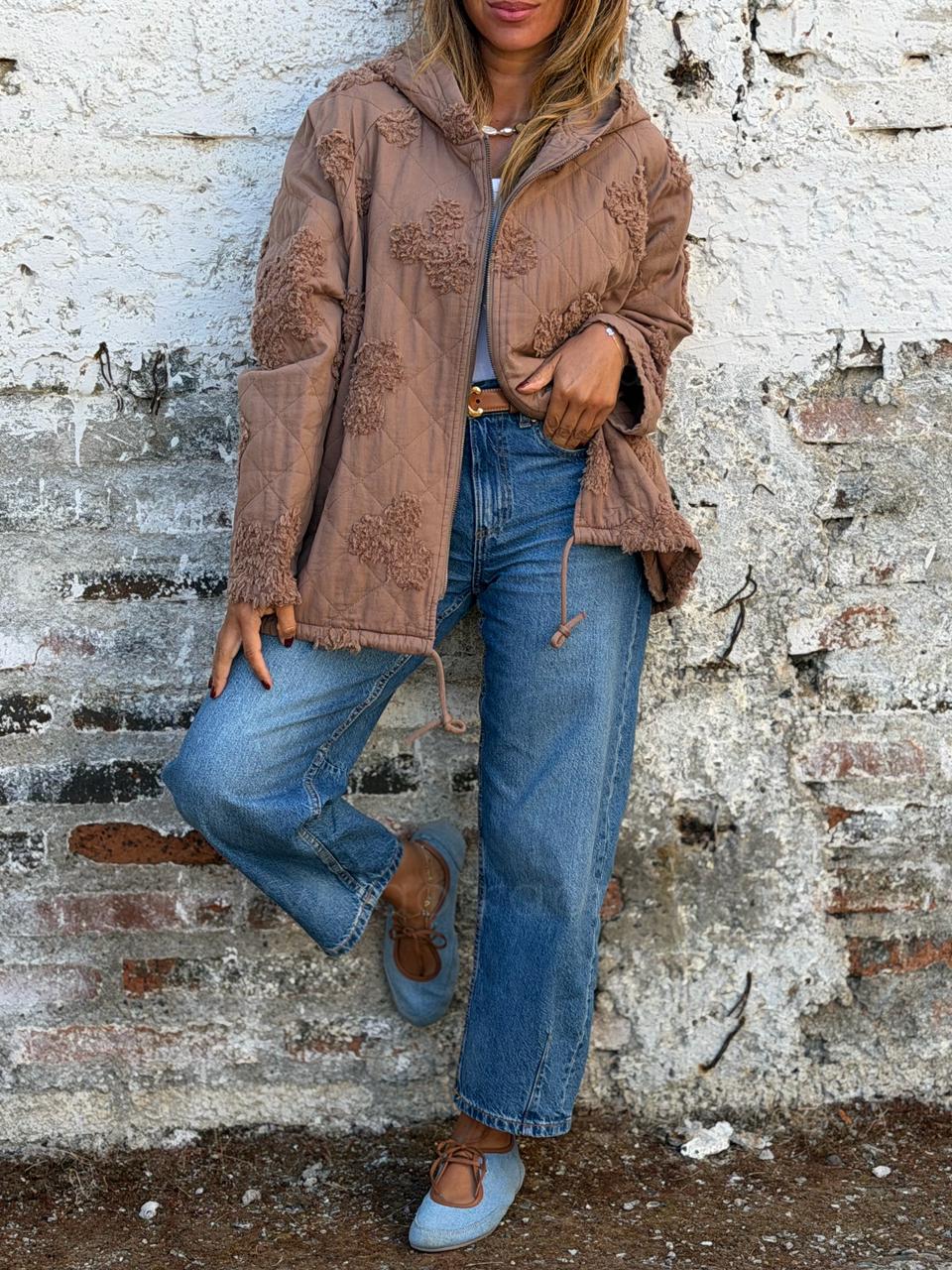 Chaqueta Relieve moka