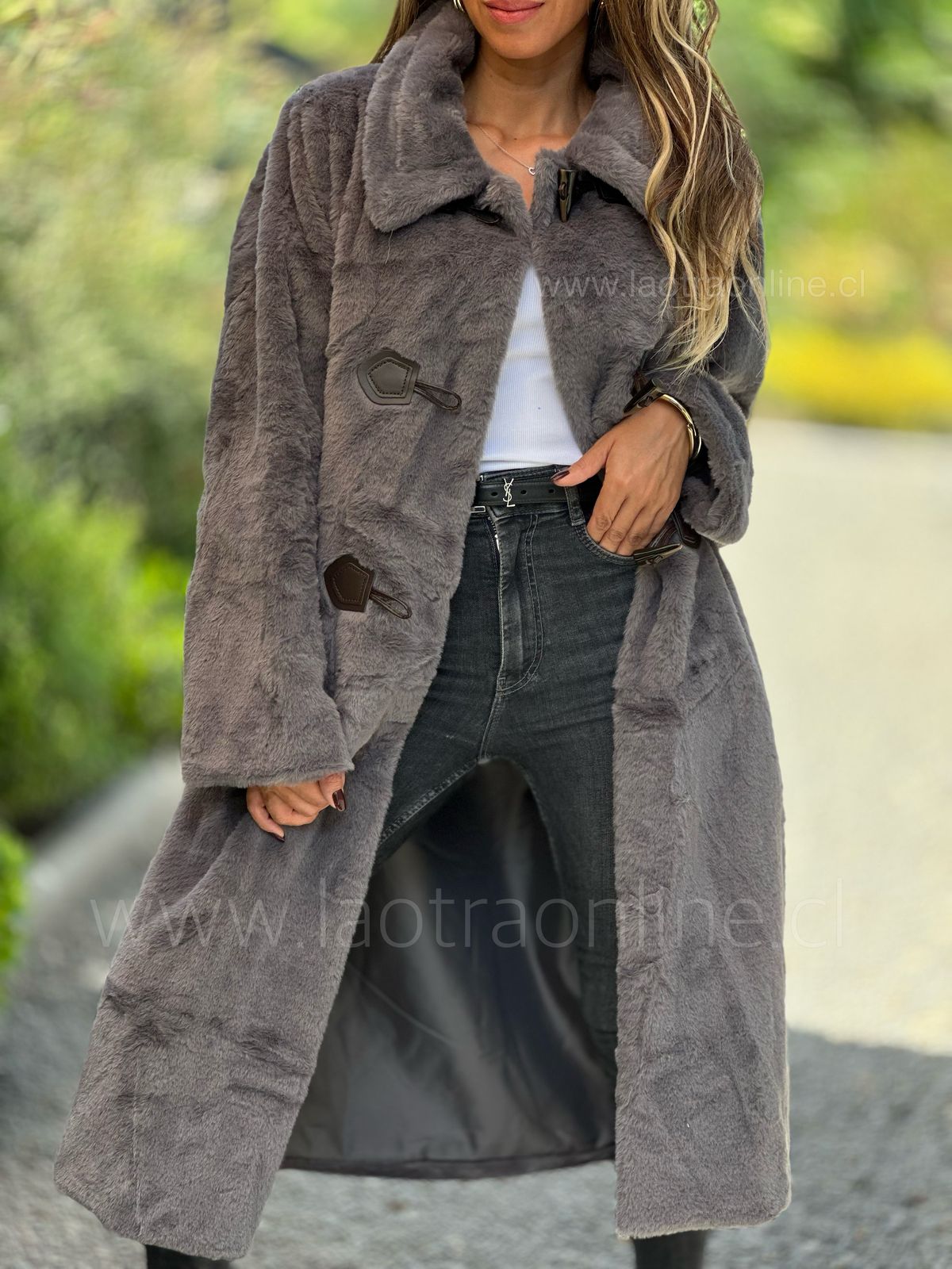 Abrigo Princesa Diana gris