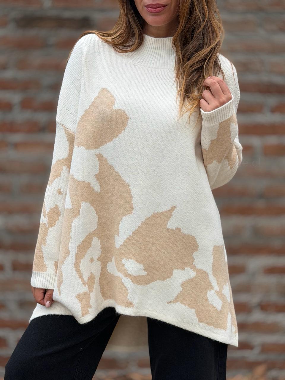 Oversize Flower beige