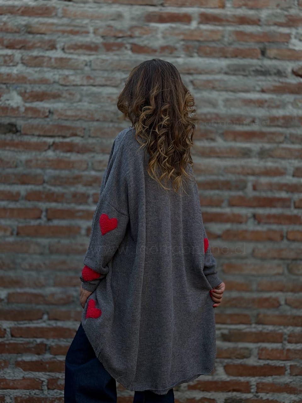 Oversize Love gris