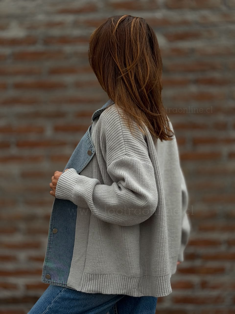 Chalecón Mentirosa gris perla