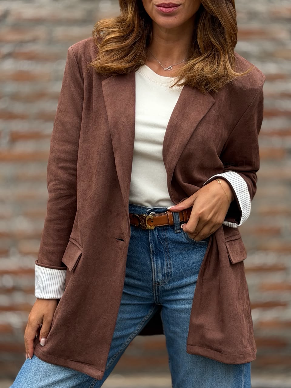 Blazer Suede marron