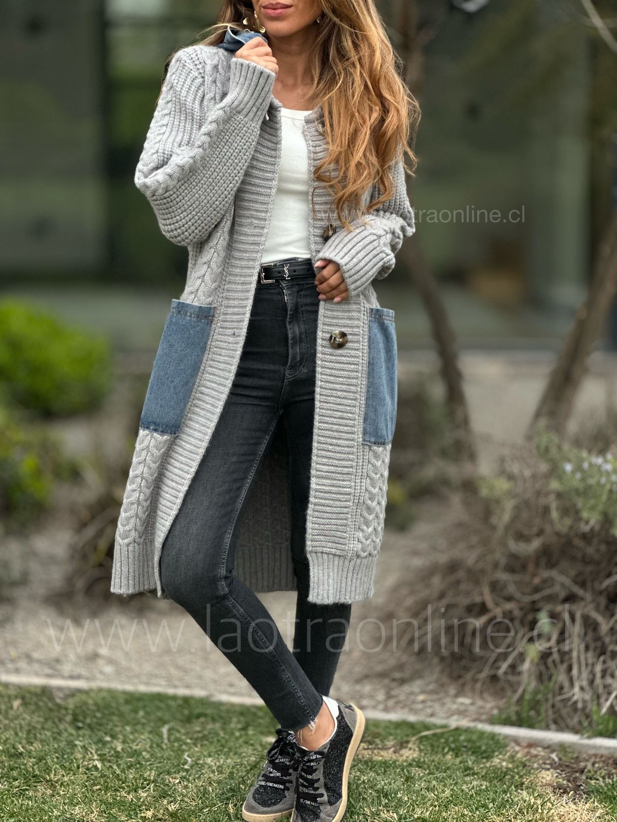 Chalecón/Abrigo Ancud gris