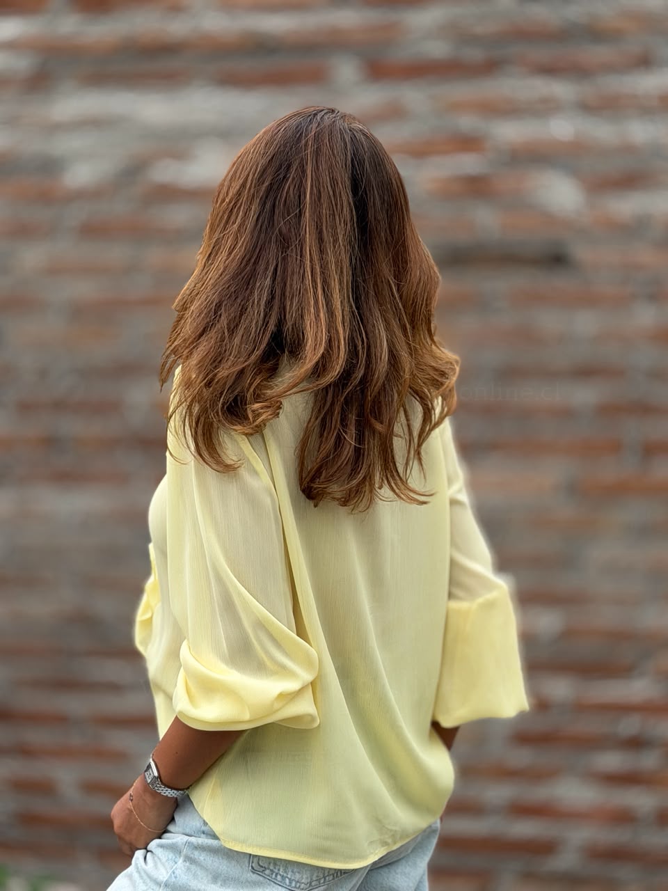 Blusa Extra Volados amarillo