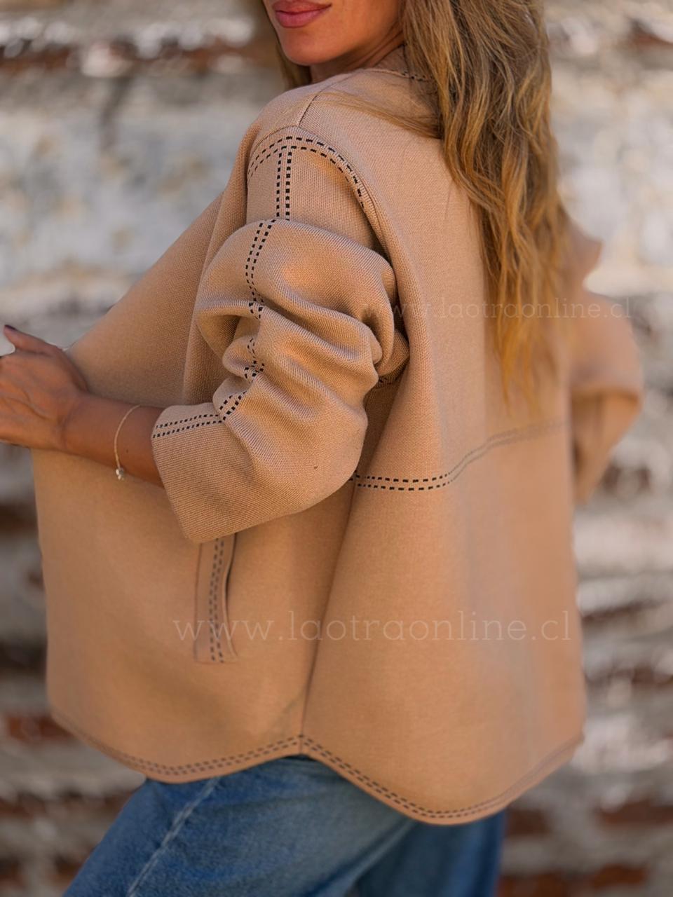 Abrigo Windsor camel