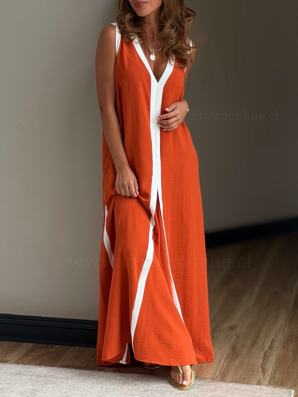 Vestido Sunset teja