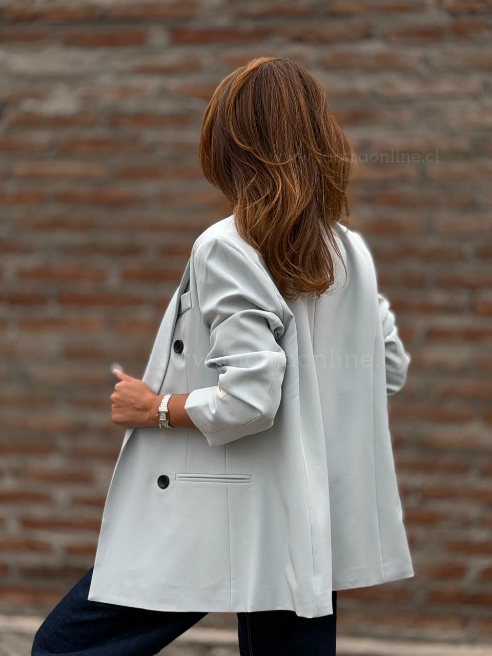 Blazer Camelia celeste
