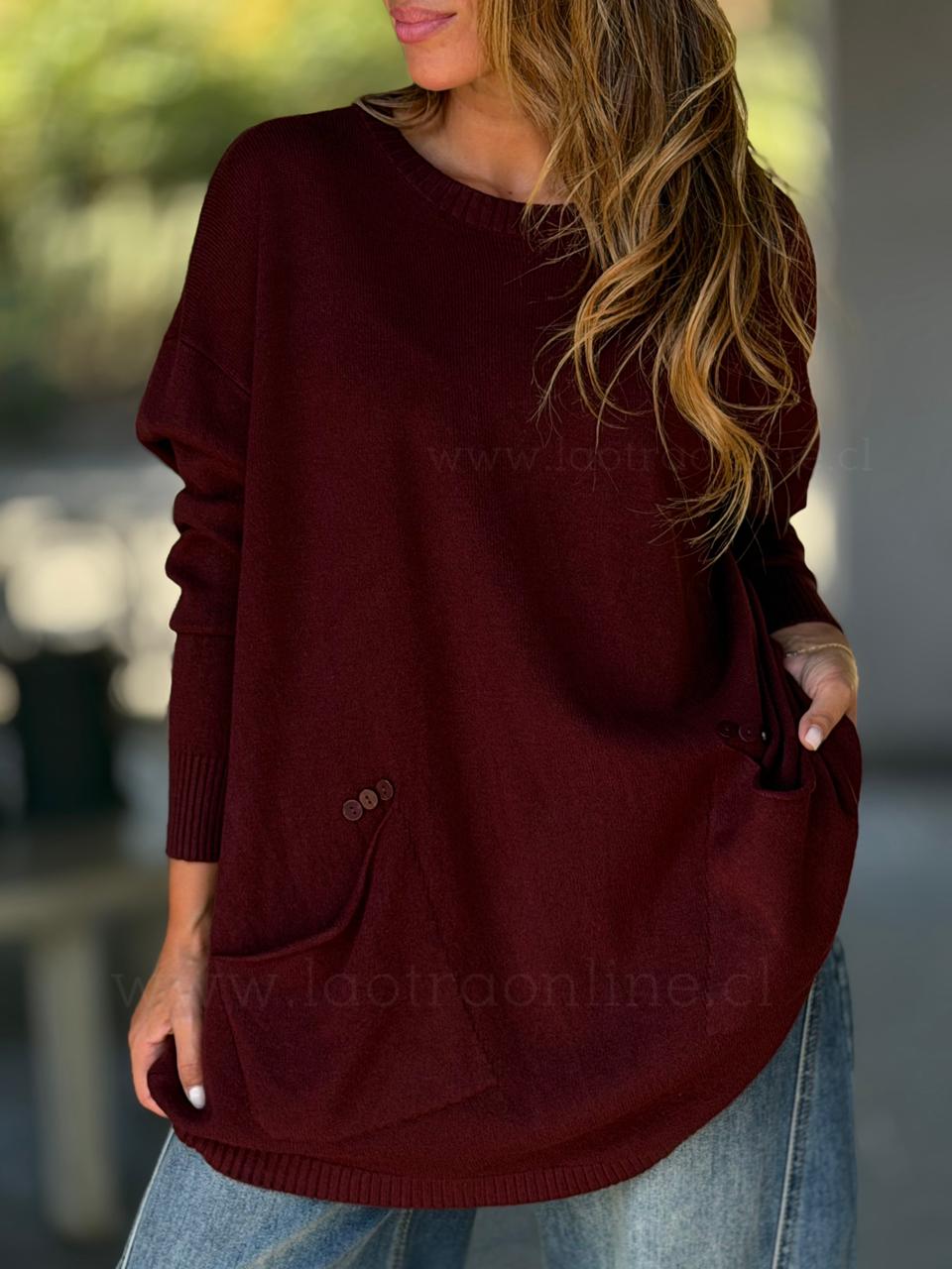 Sweater Holanda Burgundi