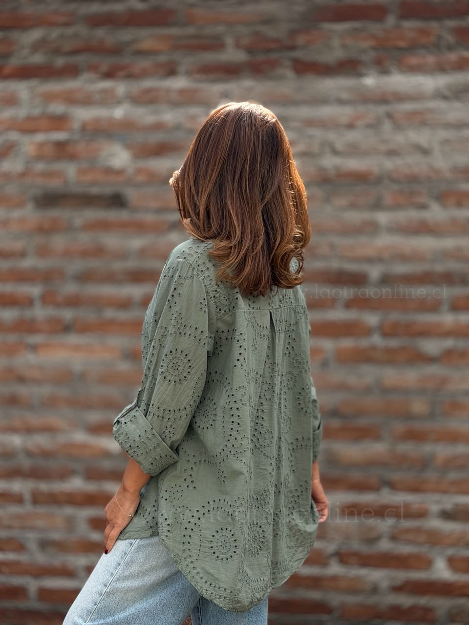 Blusa Italiana Calada verde