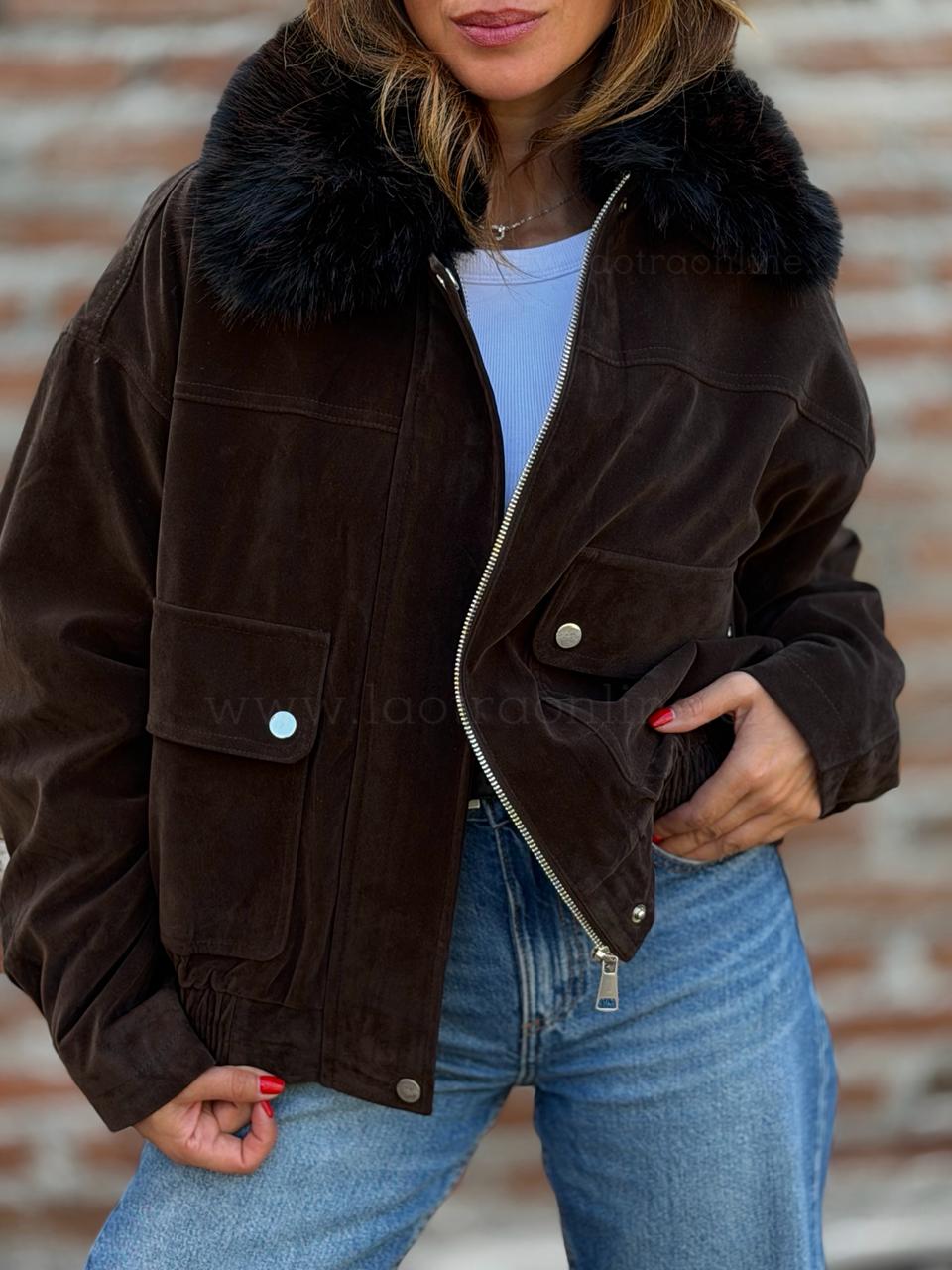 Bomber Gamuza Acolchada