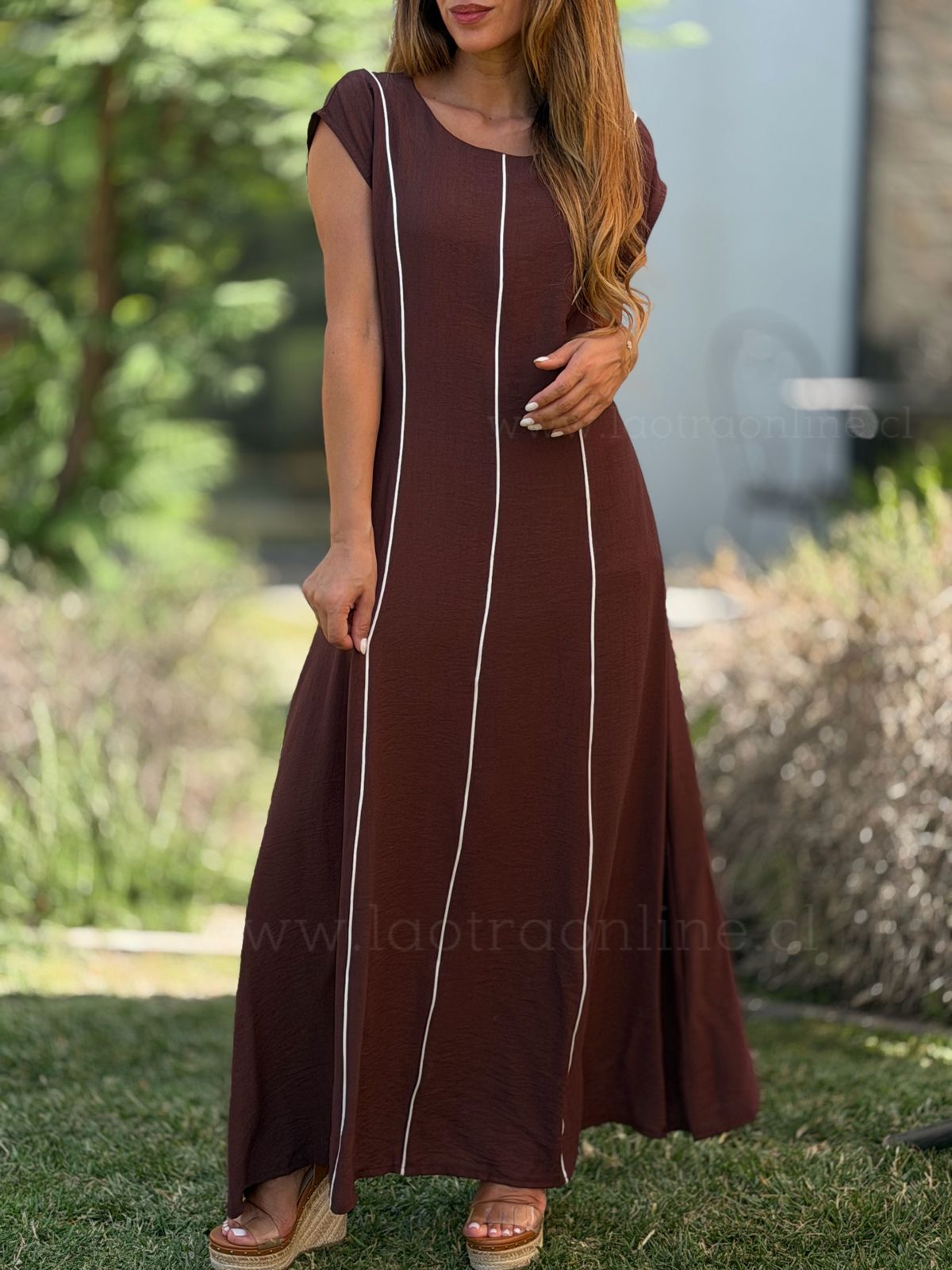 Vestido Líneas choco
