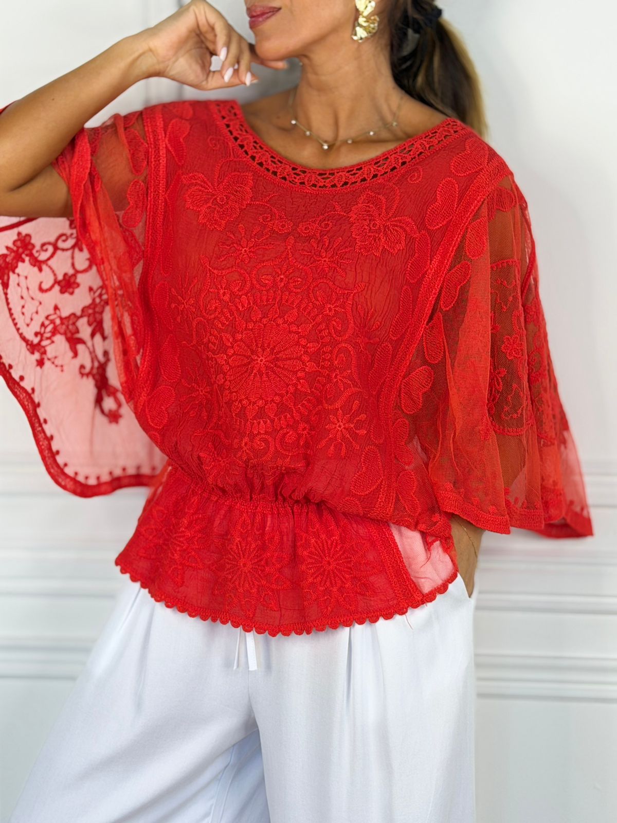 Polera Portugal rojo