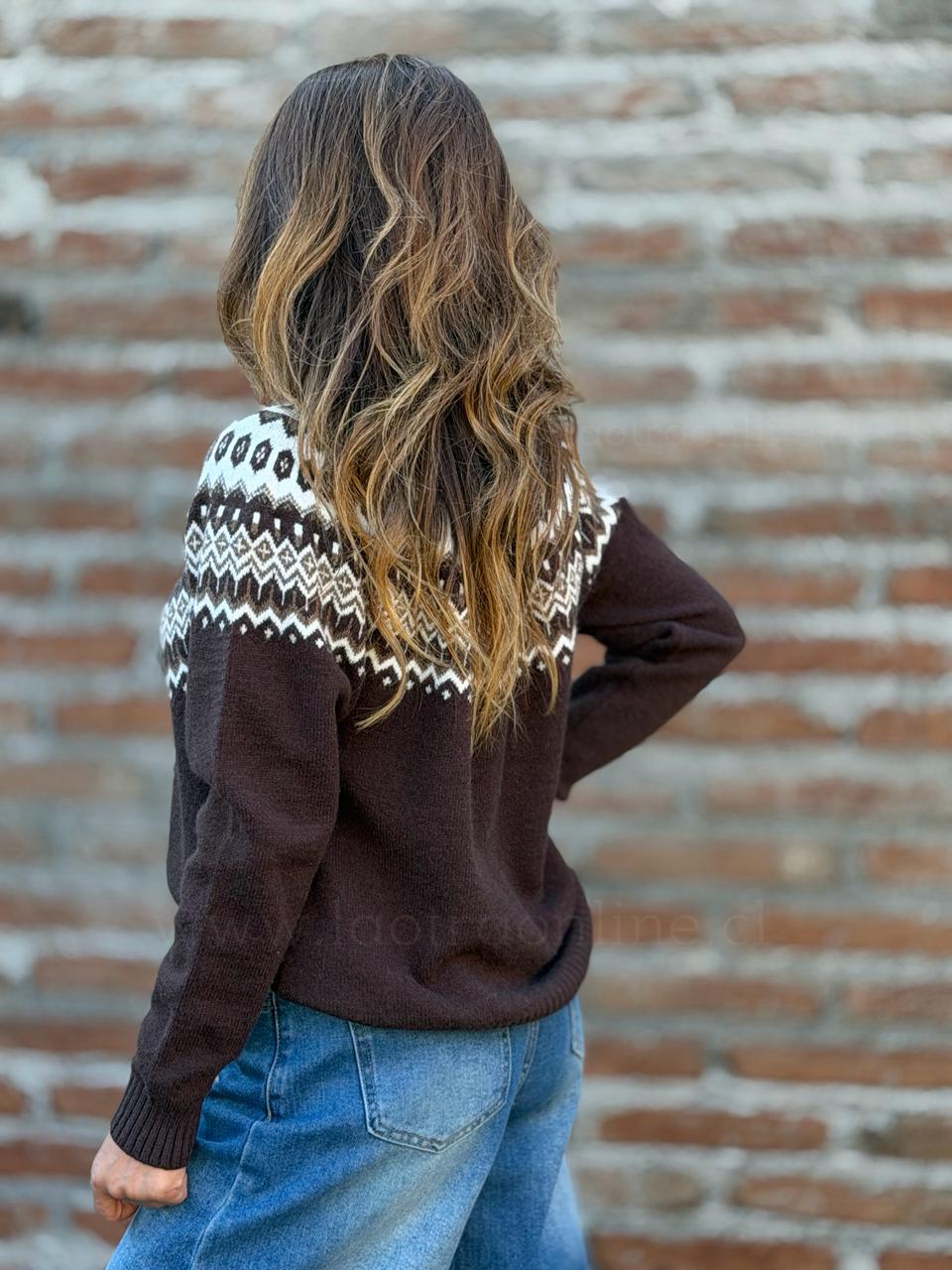 Sweater Bohemio café