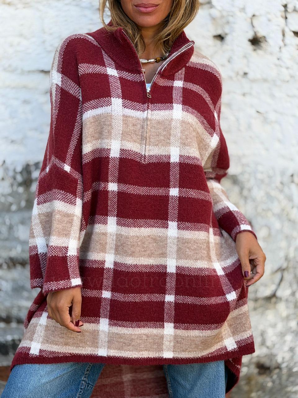Sweater/Oversize Chloe cherry