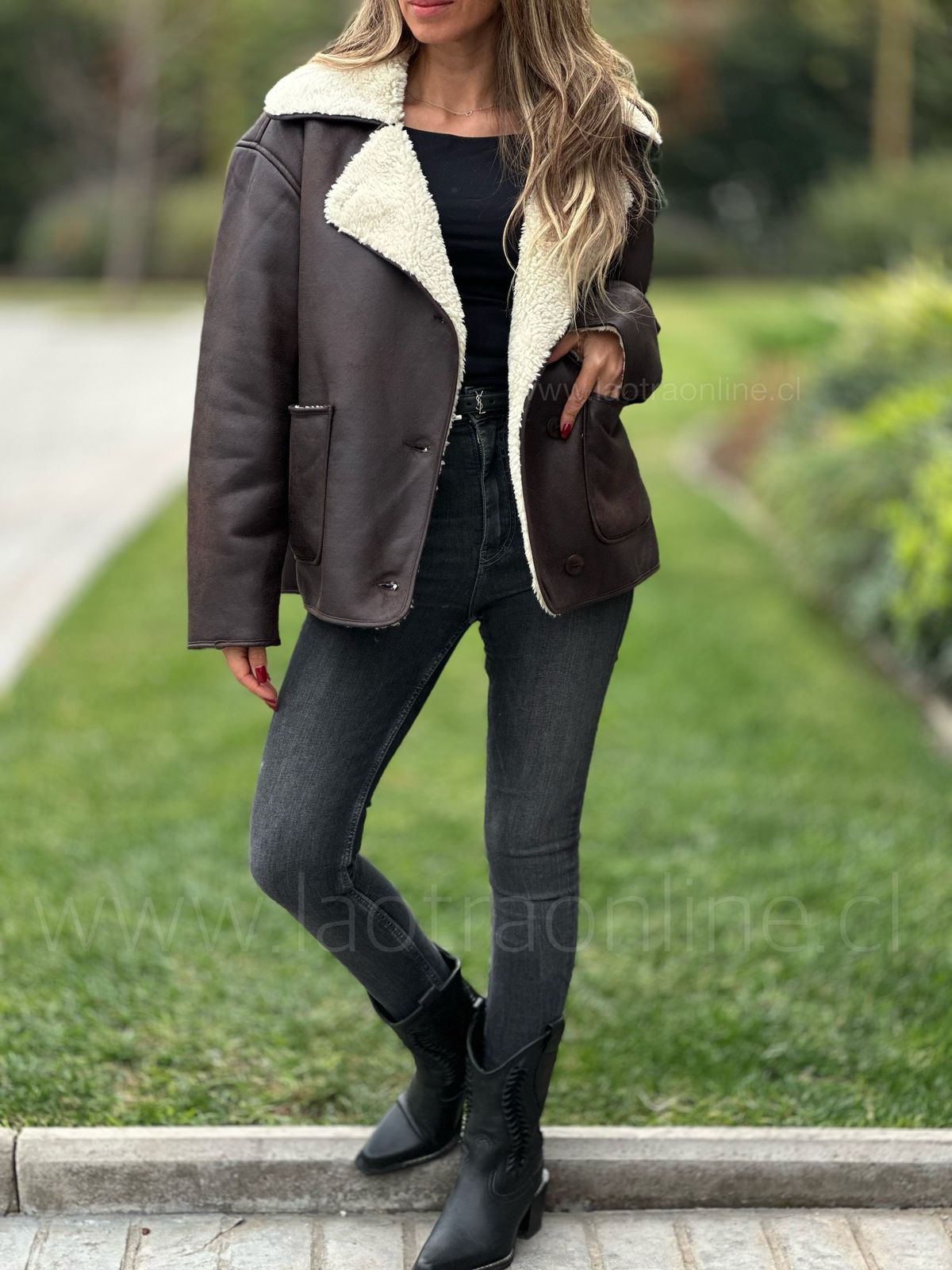 Chaqueta Polonia choco