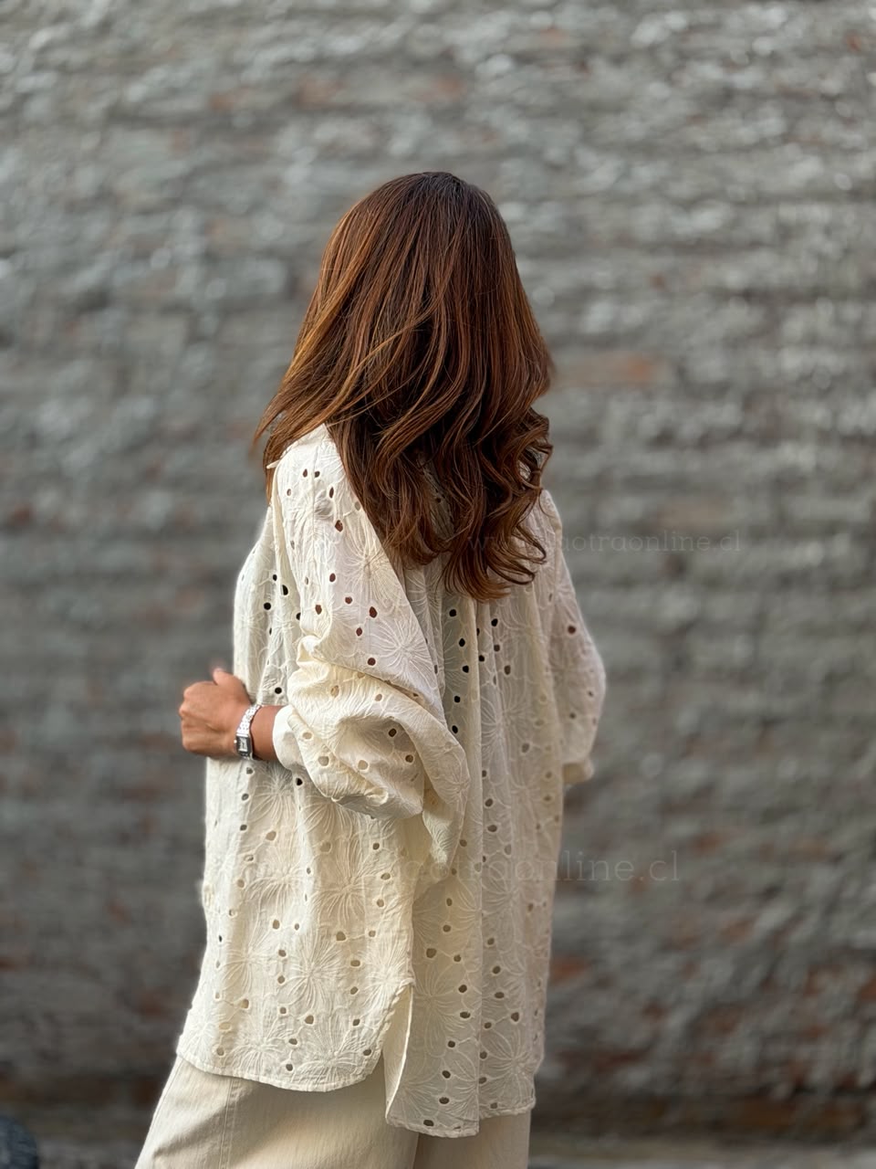 Blusa Cambridge marfil