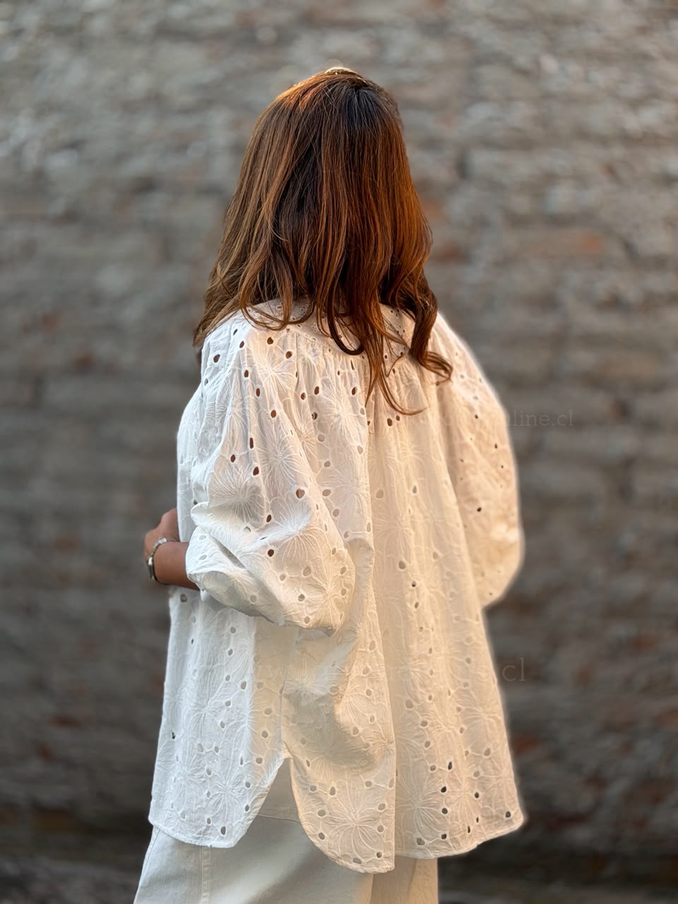 Blusa Cambridge blanco