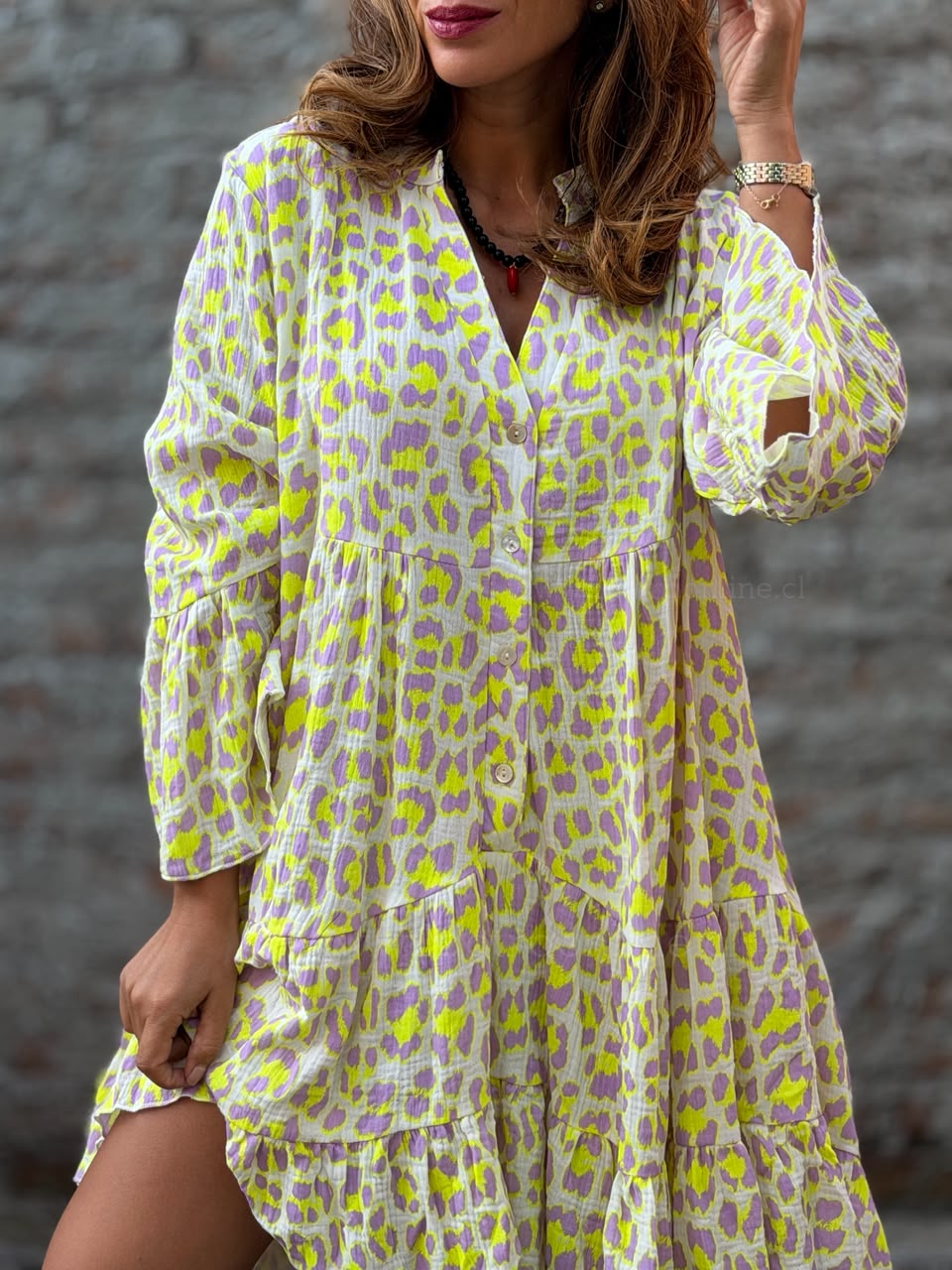 Vestido Print amarillo